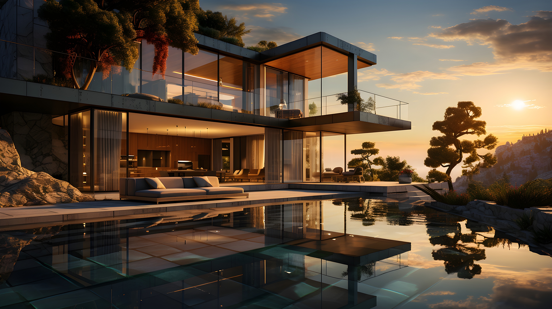 Villa de prestige à Marrakech au coucher du soleil